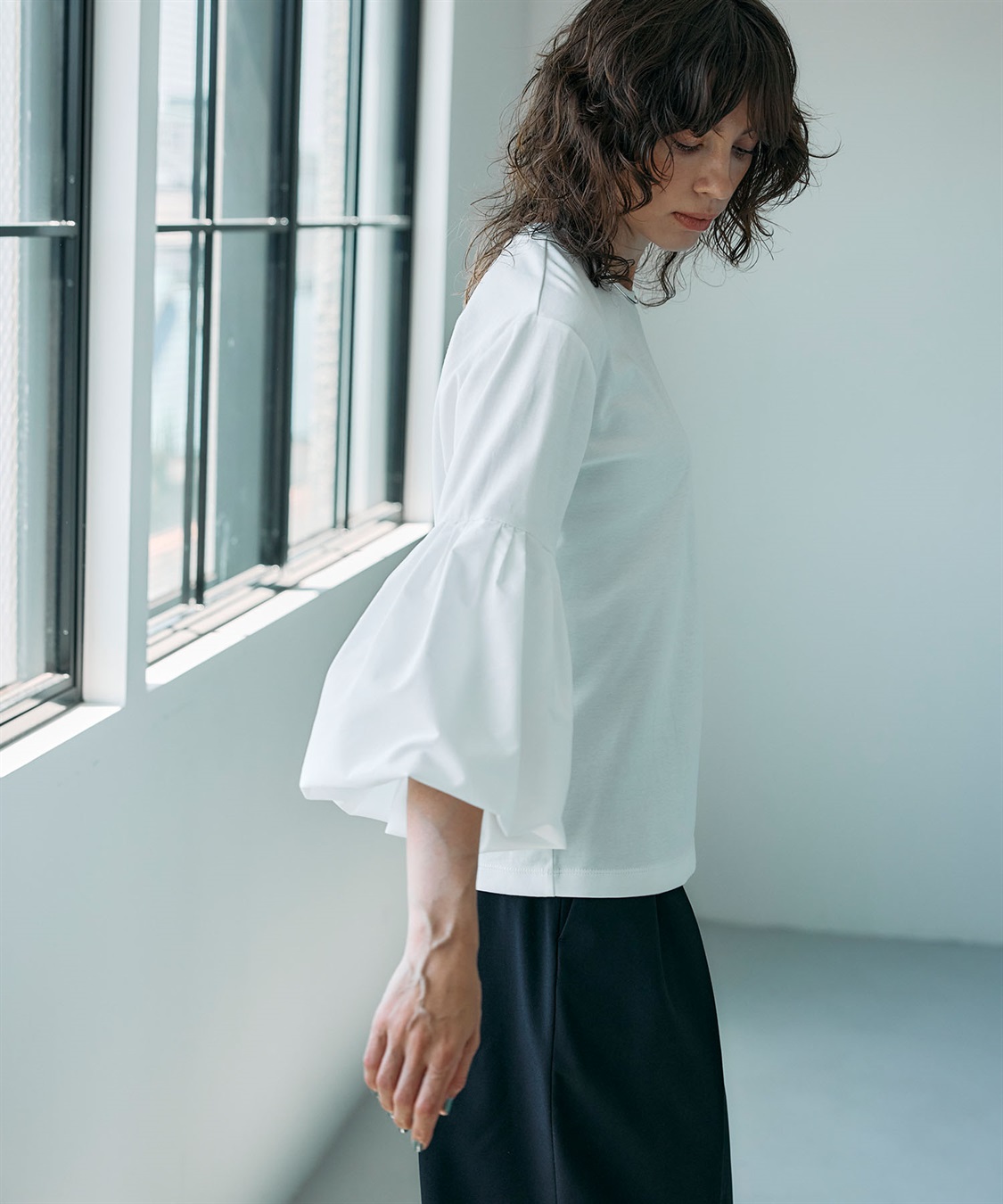 N.O.R.C タイプライターバルーンスリーブトップス【マルチファンクション】_sub_11