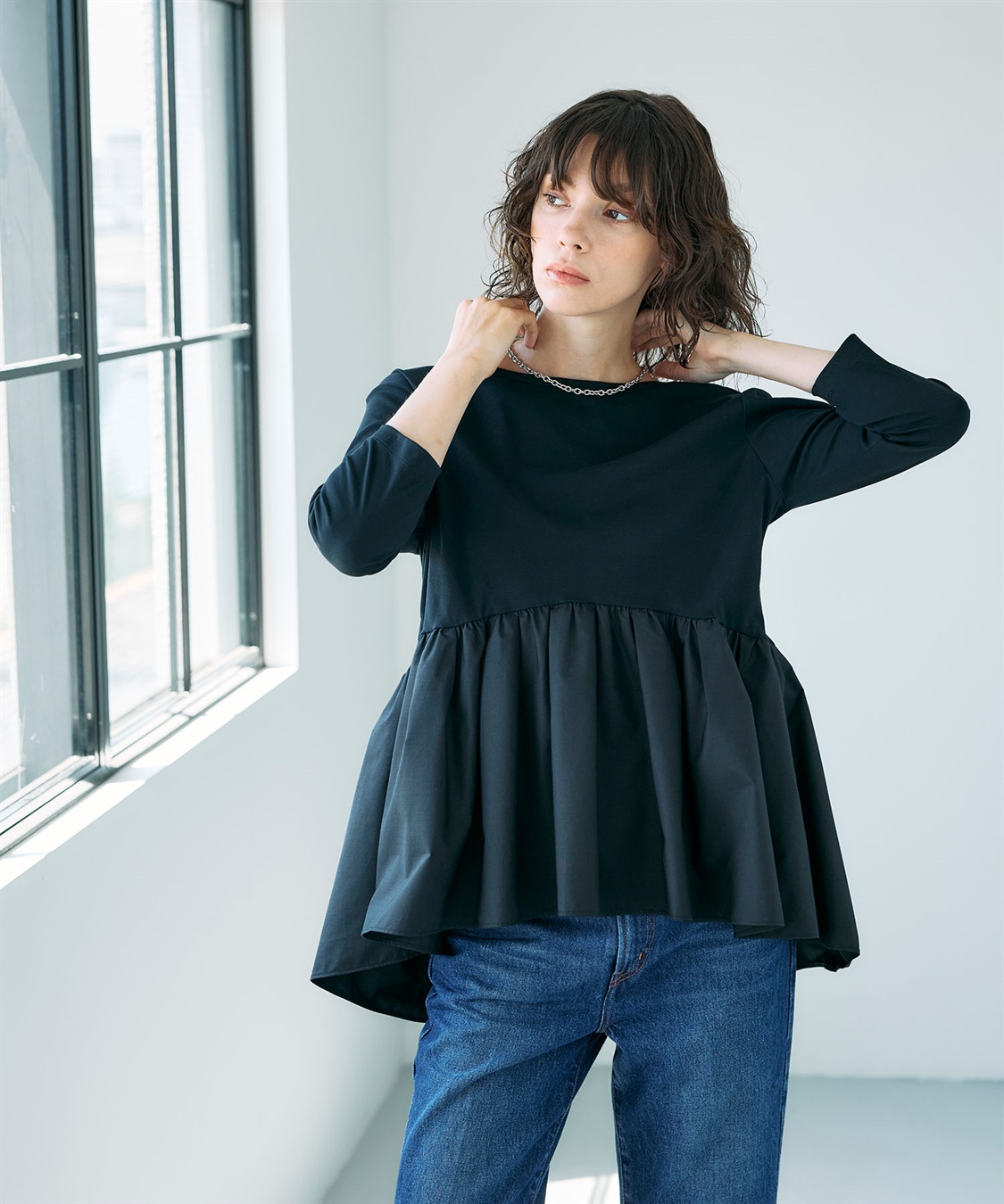 N.O.R.C タイプライターペプラムトップス【マルチファンクション】_sub_4