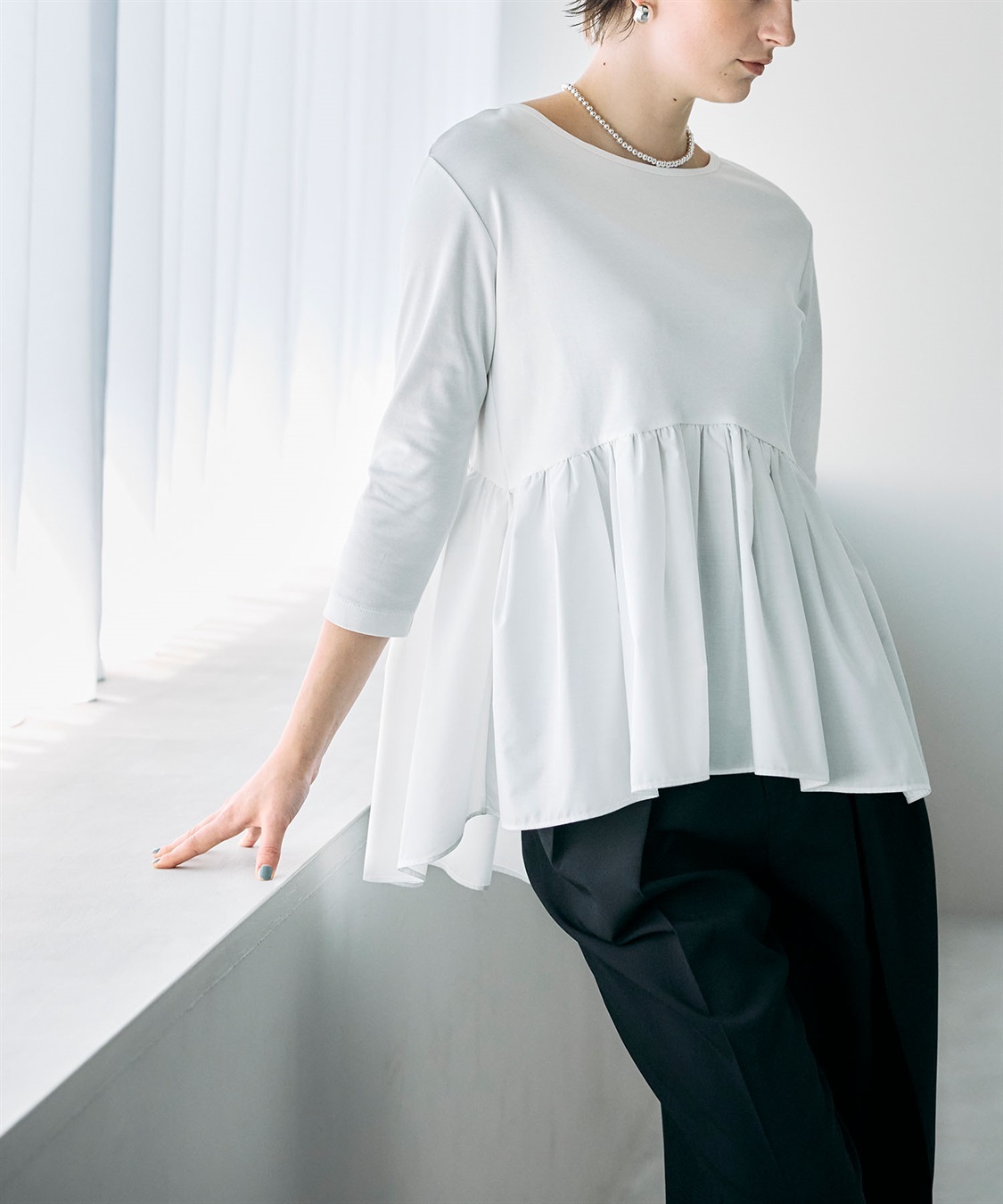 N.O.R.C タイプライターペプラムトップス【マルチファンクション】_sub_8