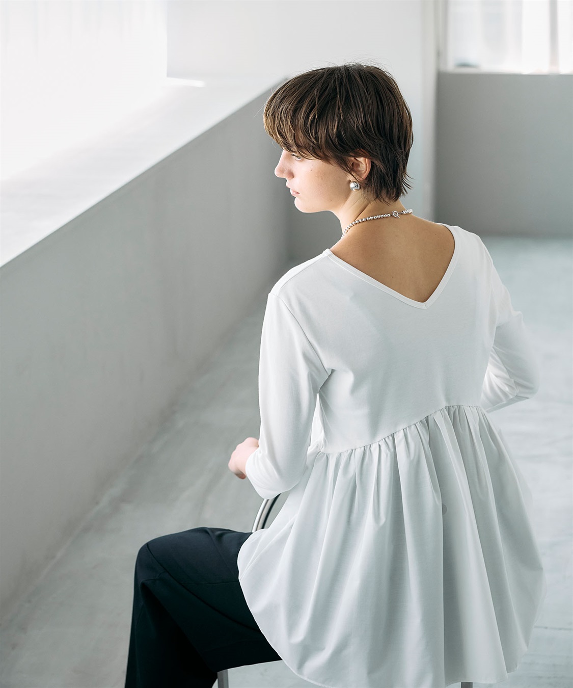 N.O.R.C タイプライターペプラムトップス【マルチファンクション】_sub_14