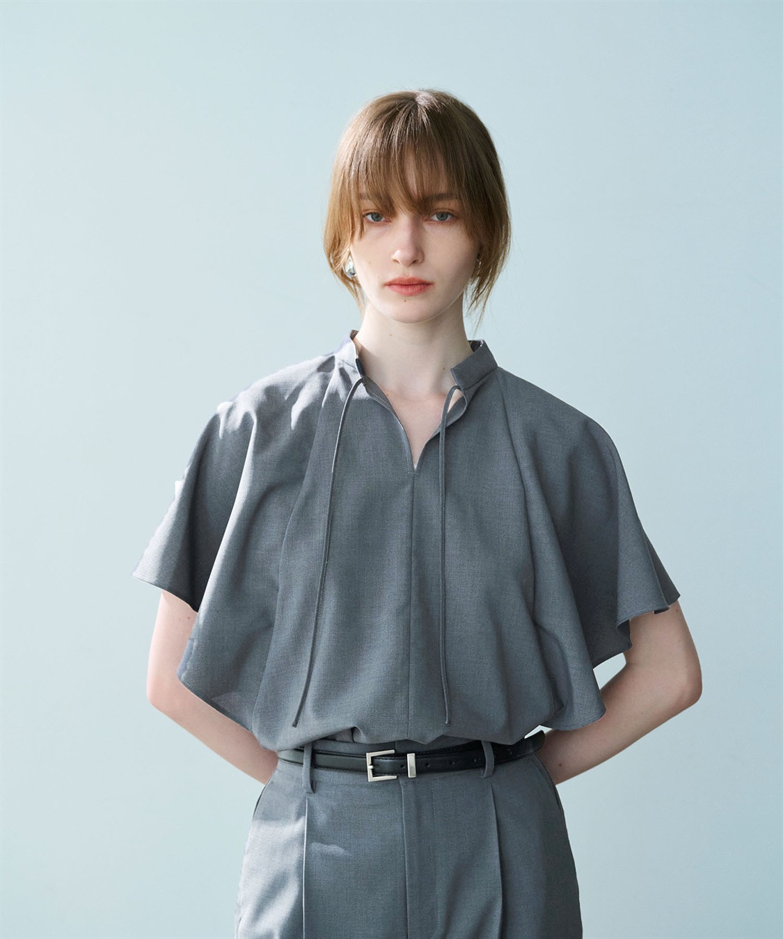 N.O.R.C ウォッシャブルラッフルブラウス【CLEAN MOTION】_sub_2