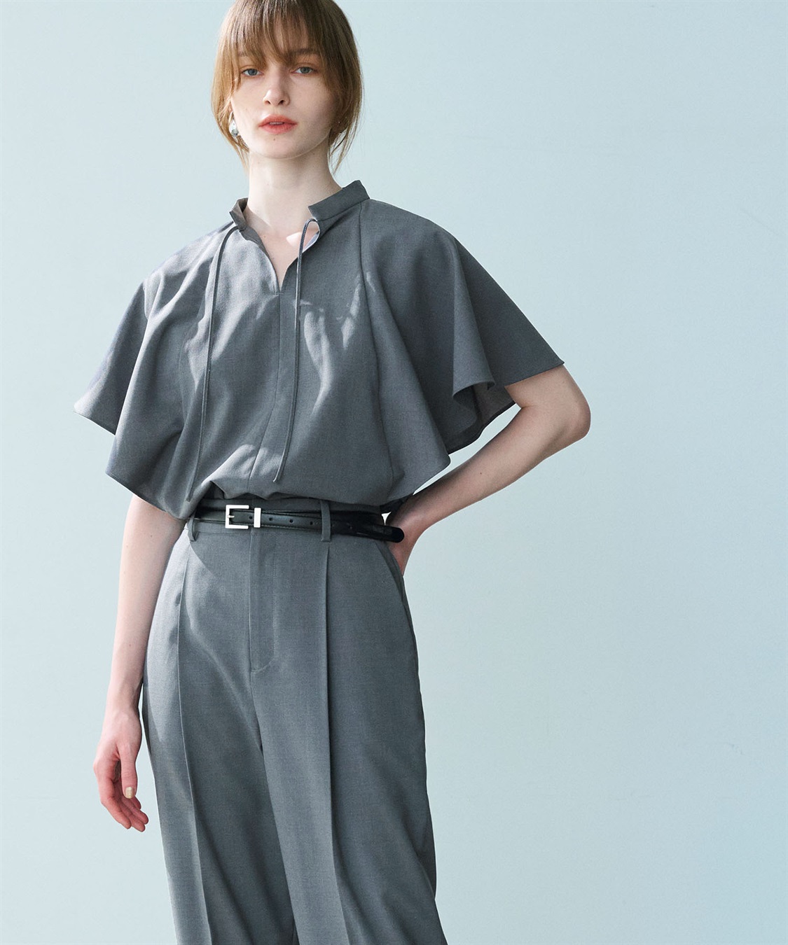 N.O.R.C ウォッシャブルラッフルブラウス【CLEAN MOTION】_sub_5