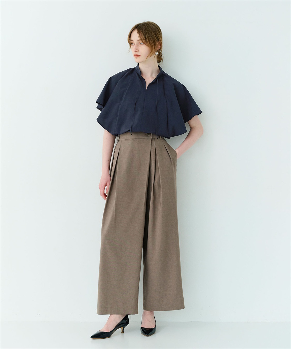 N.O.R.C ウォッシャブルラッフルブラウス【CLEAN MOTION】_sub_7