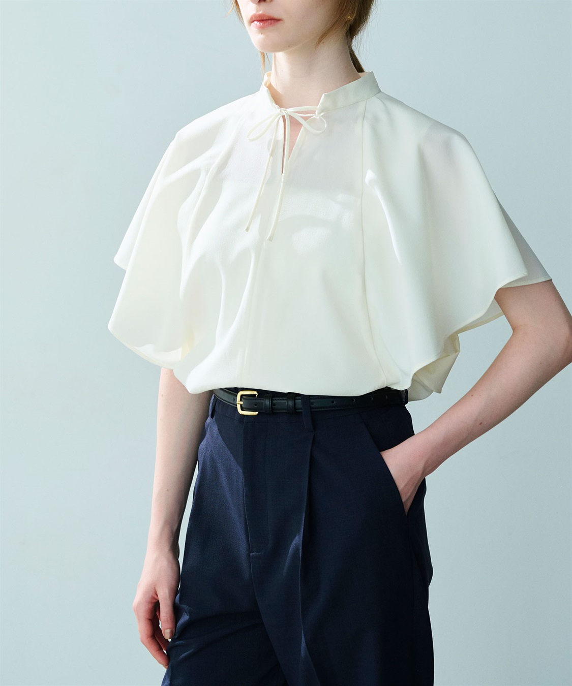 N.O.R.C ウォッシャブルラッフルブラウス【CLEAN MOTION】_sub_12