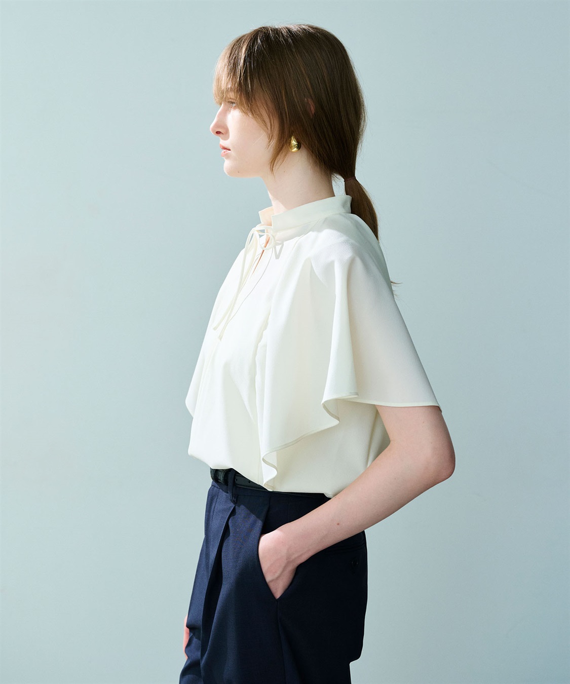 N.O.R.C ウォッシャブルラッフルブラウス【CLEAN MOTION】_sub_13