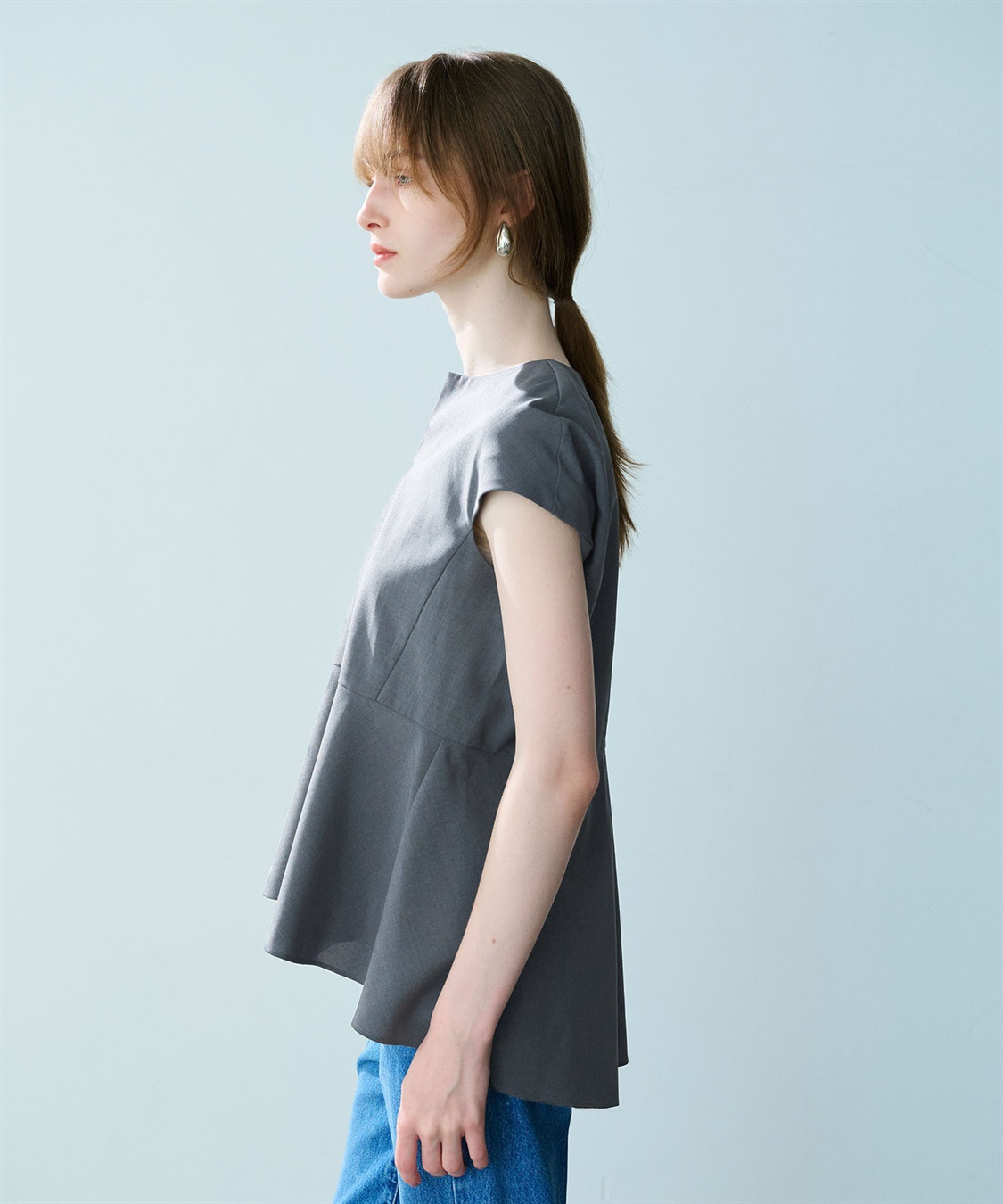 N.O.R.C ウォッシャブルペプラムブラウス【CLEAN MOTION】_sub_10