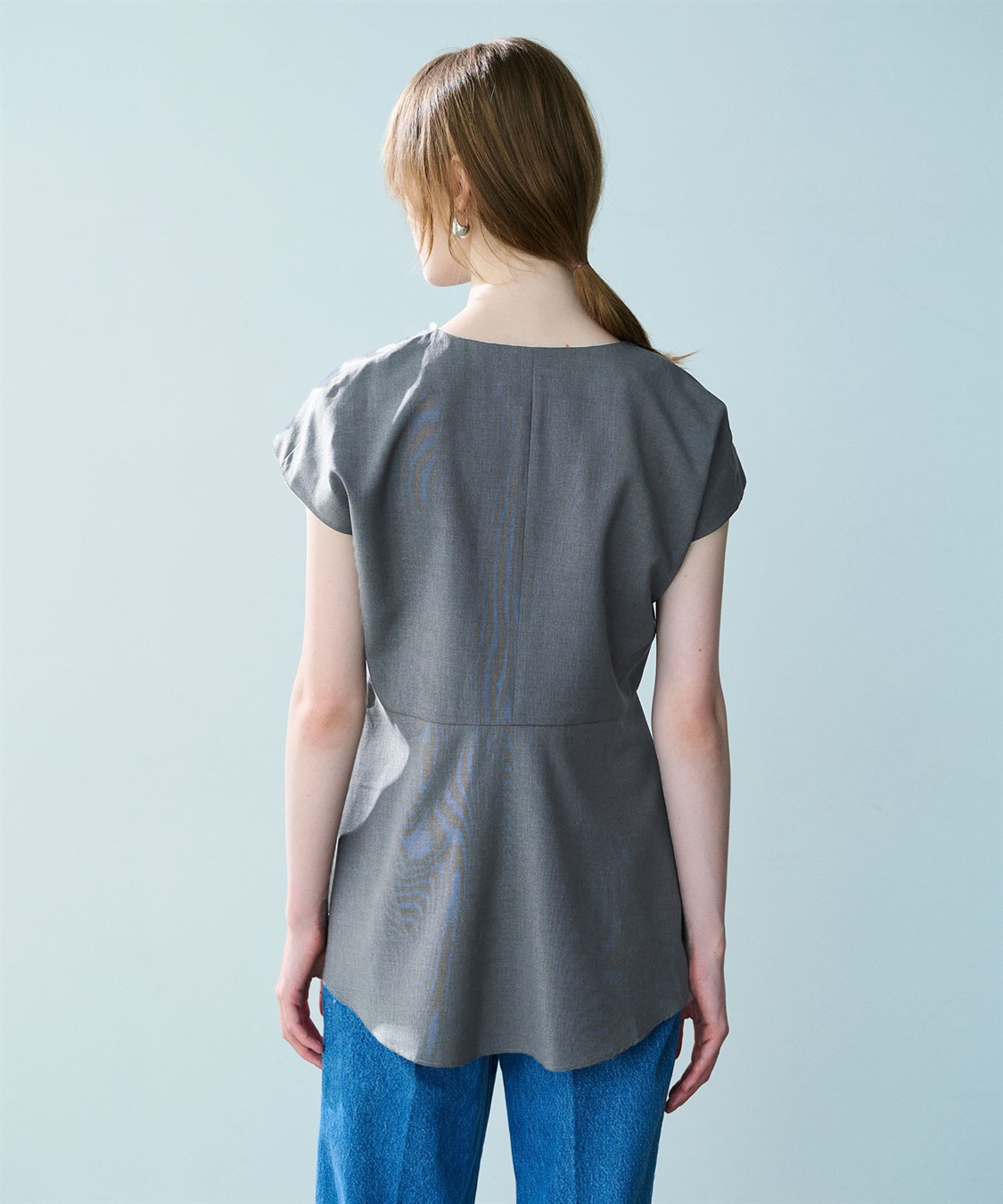 N.O.R.C ウォッシャブルペプラムブラウス【CLEAN MOTION】_sub_11