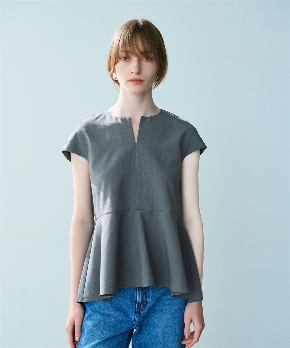 N.O.R.C ウォッシャブルペプラムブラウス【CLEAN MOTION】_sub_7