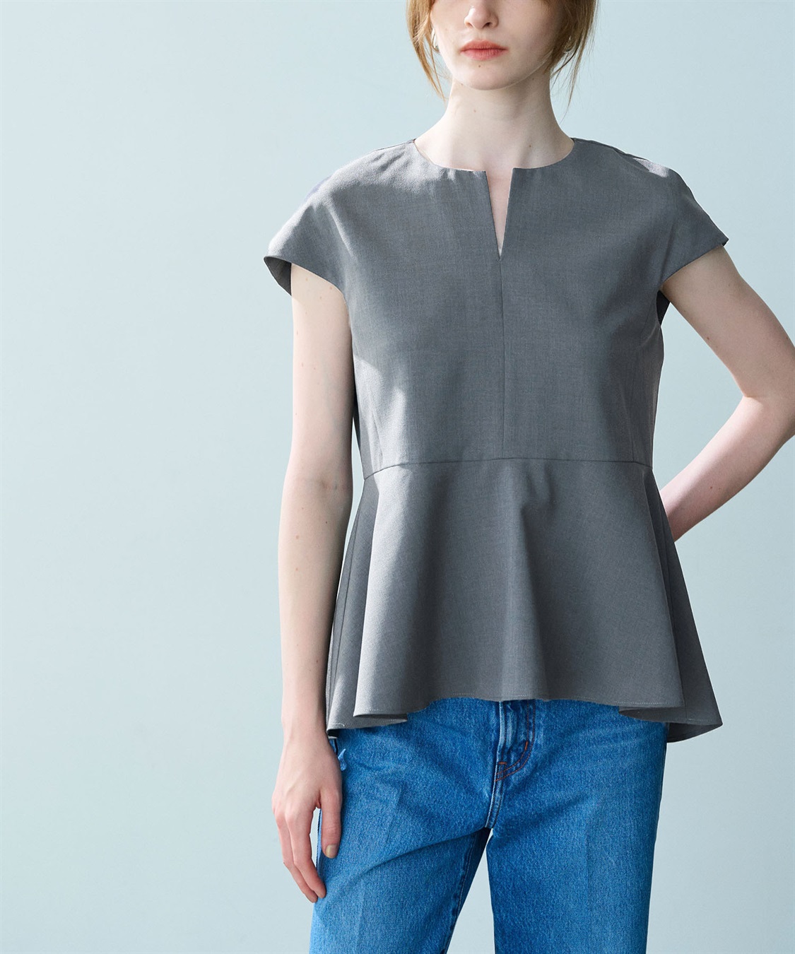 N.O.R.C ウォッシャブルペプラムブラウス【CLEAN MOTION】_sub_8