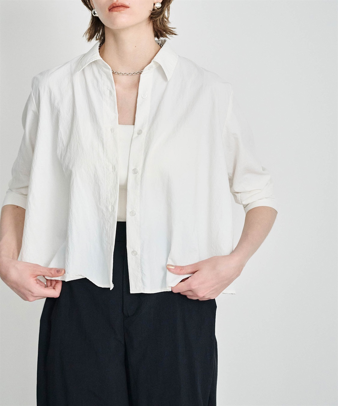 N.O.R.C 撥水ドロストスリーブシャツ【NYLON WATER PROOF】_sub_1