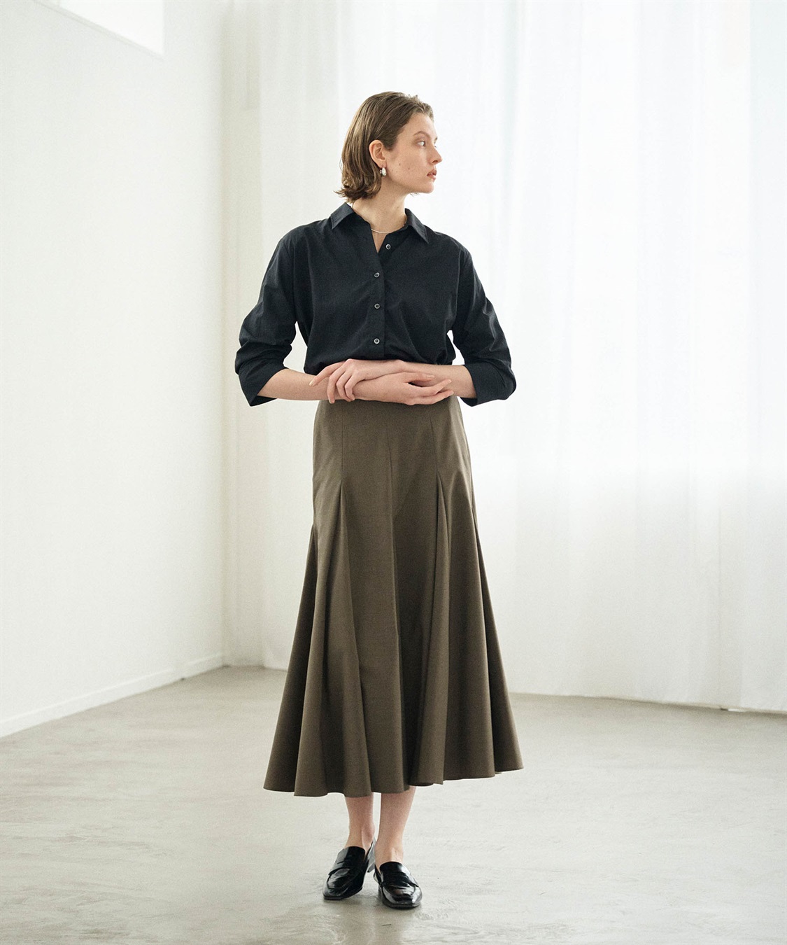 N.O.R.C 撥水ドロストスリーブシャツ【NYLON WATER PROOF】_sub_3