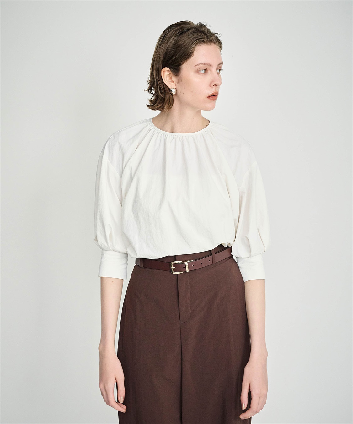 N.O.R.C 撥水ギャザータックブラウス【NYLON WATER PROOF】_sub_6