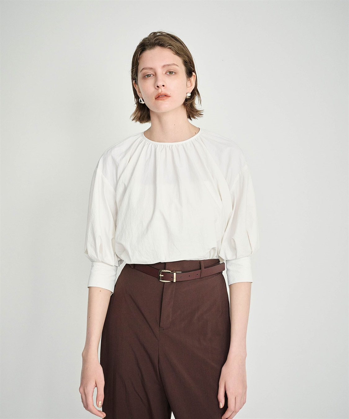 N.O.R.C 撥水ギャザータックブラウス【NYLON WATER PROOF】_sub_7