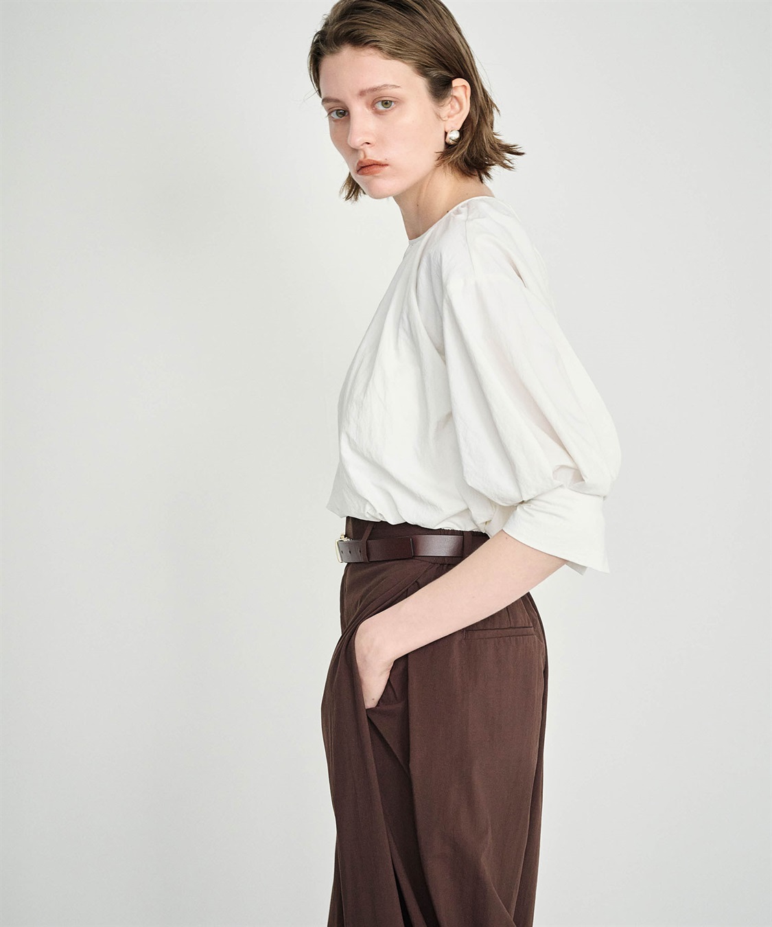 N.O.R.C 撥水ギャザータックブラウス【NYLON WATER PROOF】_sub_9