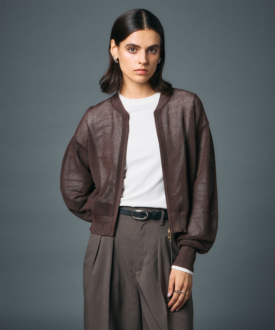 N.O.R.C メッシュニットブルゾン_sub_7