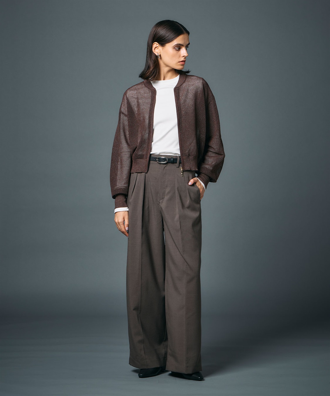 N.O.R.C メッシュニットブルゾン_sub_9