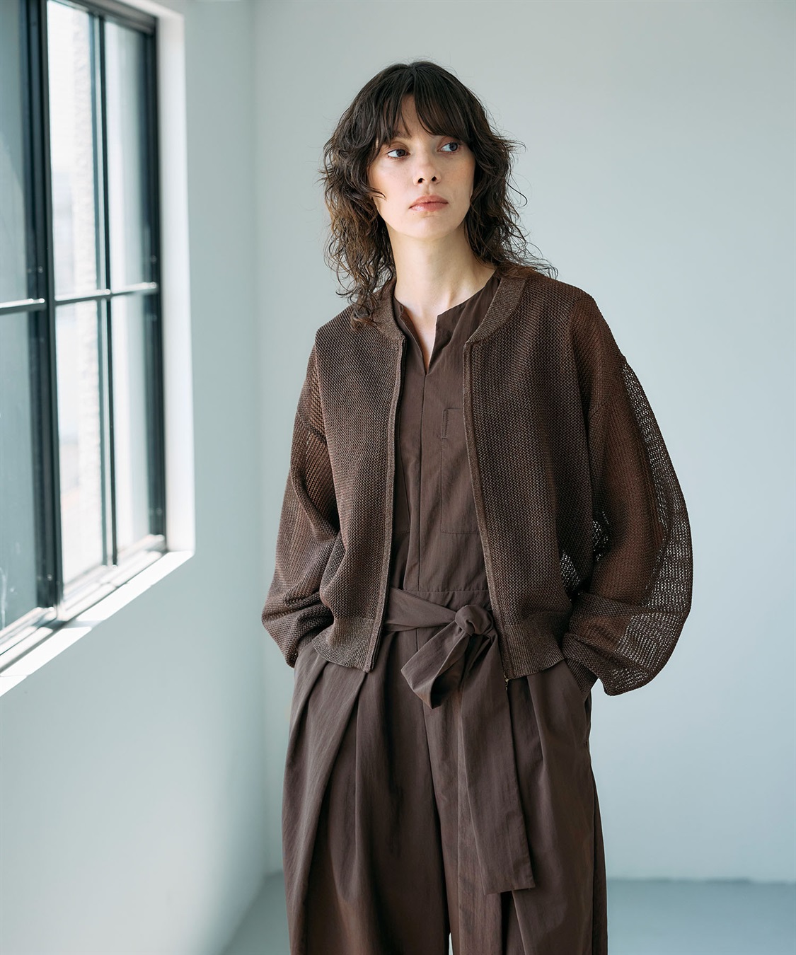 N.O.R.C メッシュニットブルゾン_sub_11