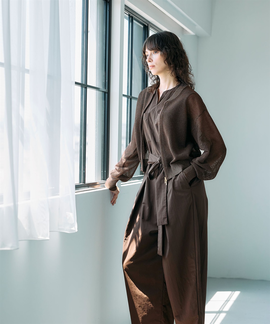 N.O.R.C メッシュニットブルゾン_sub_12