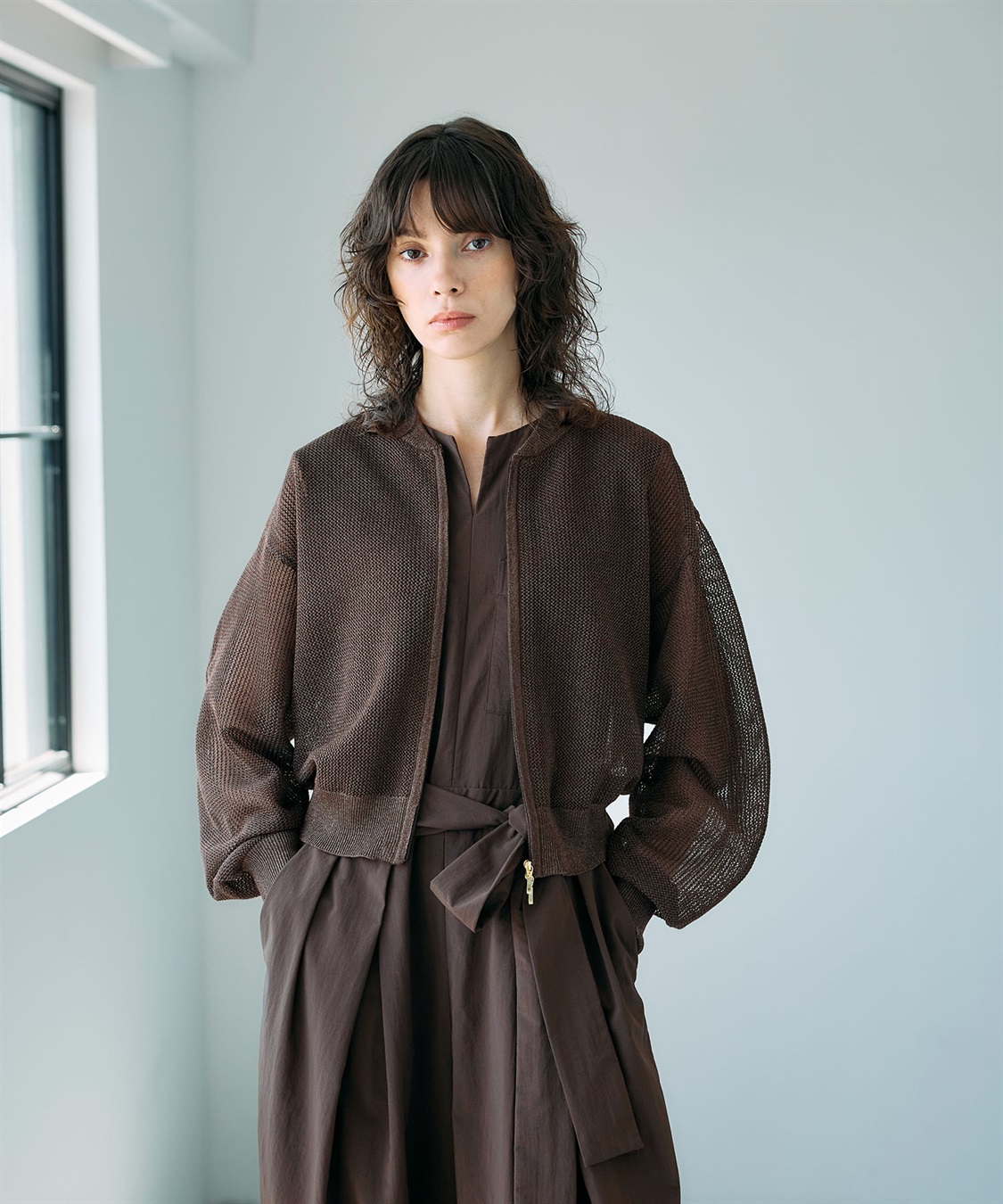 N.O.R.C メッシュニットブルゾン_sub_15