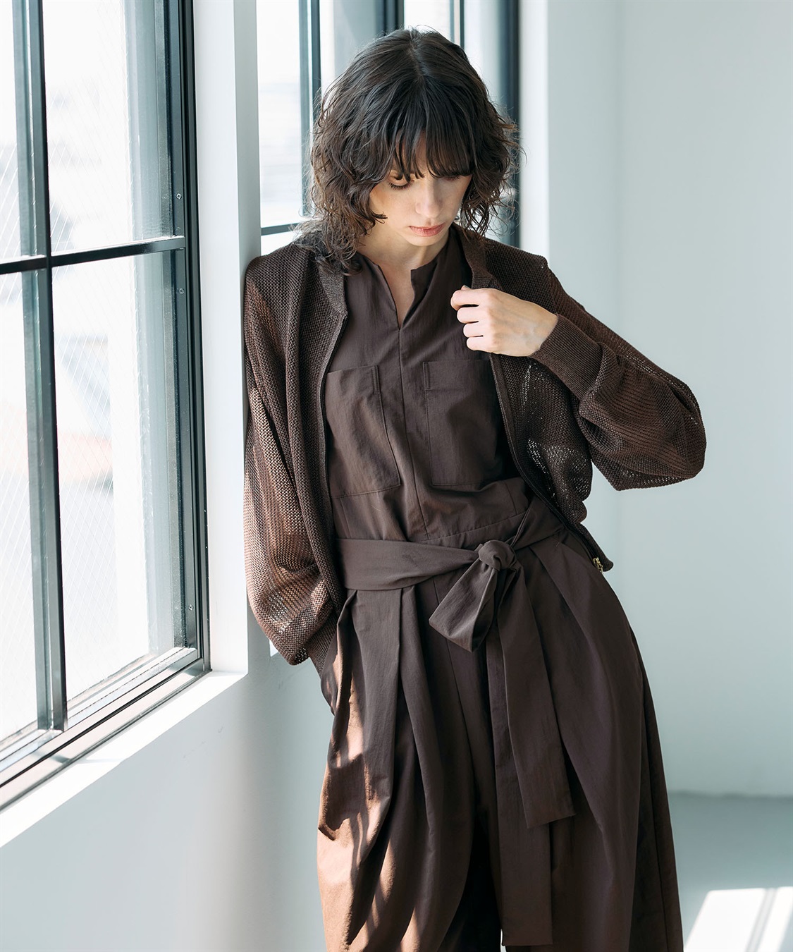 N.O.R.C メッシュニットブルゾン_sub_17