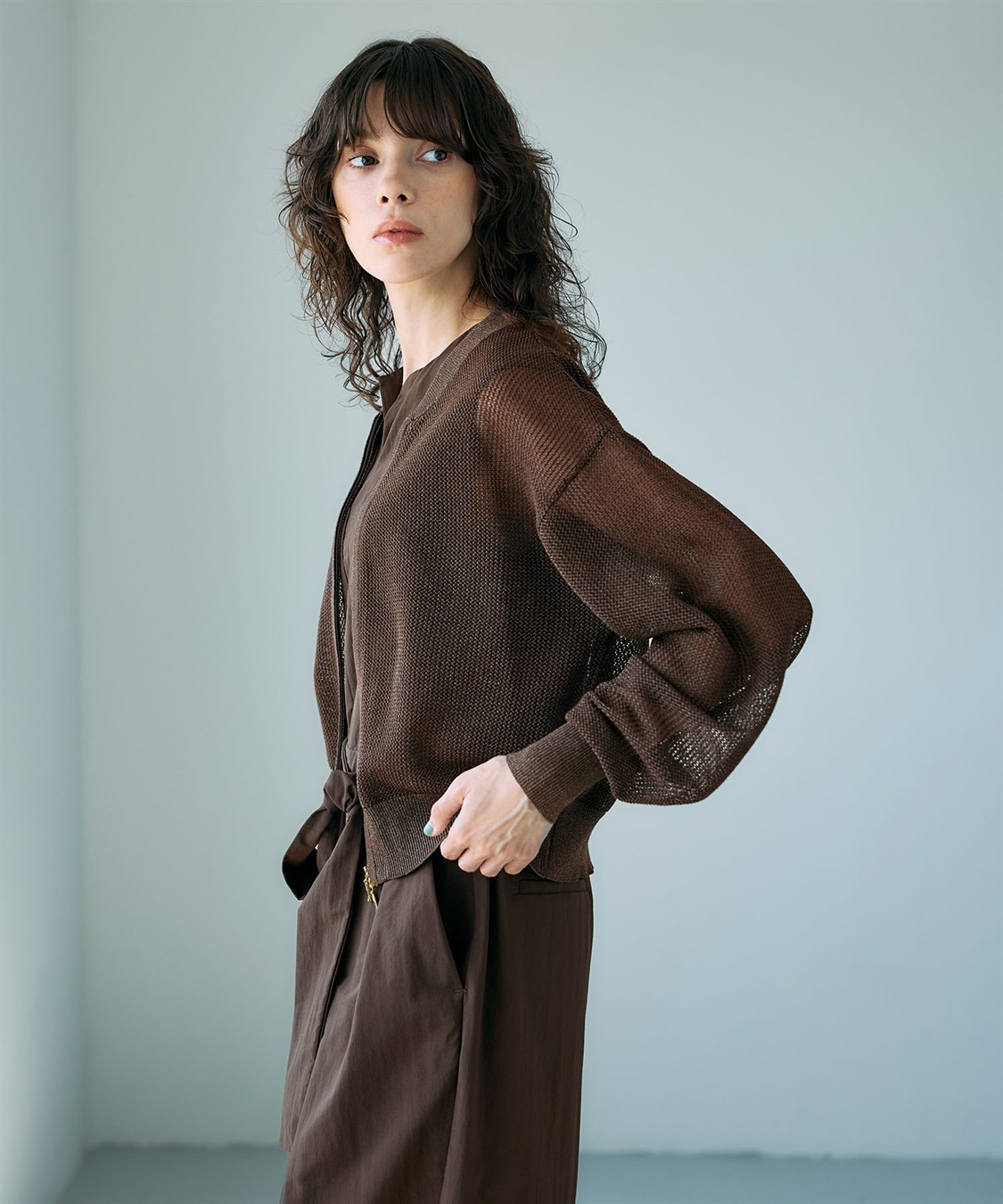 N.O.R.C メッシュニットブルゾン_sub_18