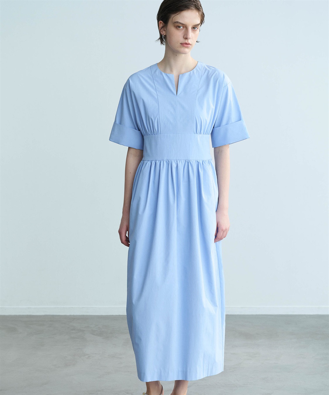 N.O.R.C ソフトタイプライターコクーンワンピース【COOL MOTION】_sub_1