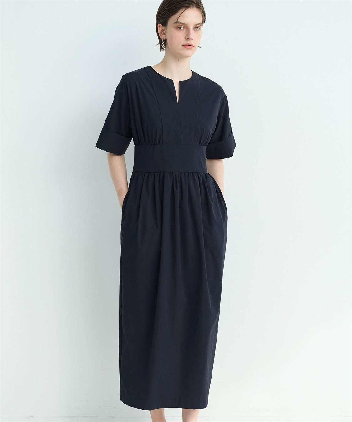 【極美品】CELFORD ボウタイコクーン　ワンピース　2way 38 ブラック 極美品】CELFORD ボウタイコクーン ワンピース 2way 38 ブラック