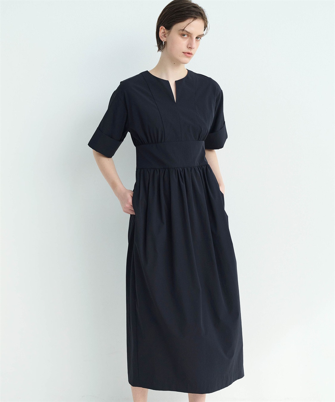 N.O.R.C ソフトタイプライターコクーンワンピース【COOL MOTION】_sub_10