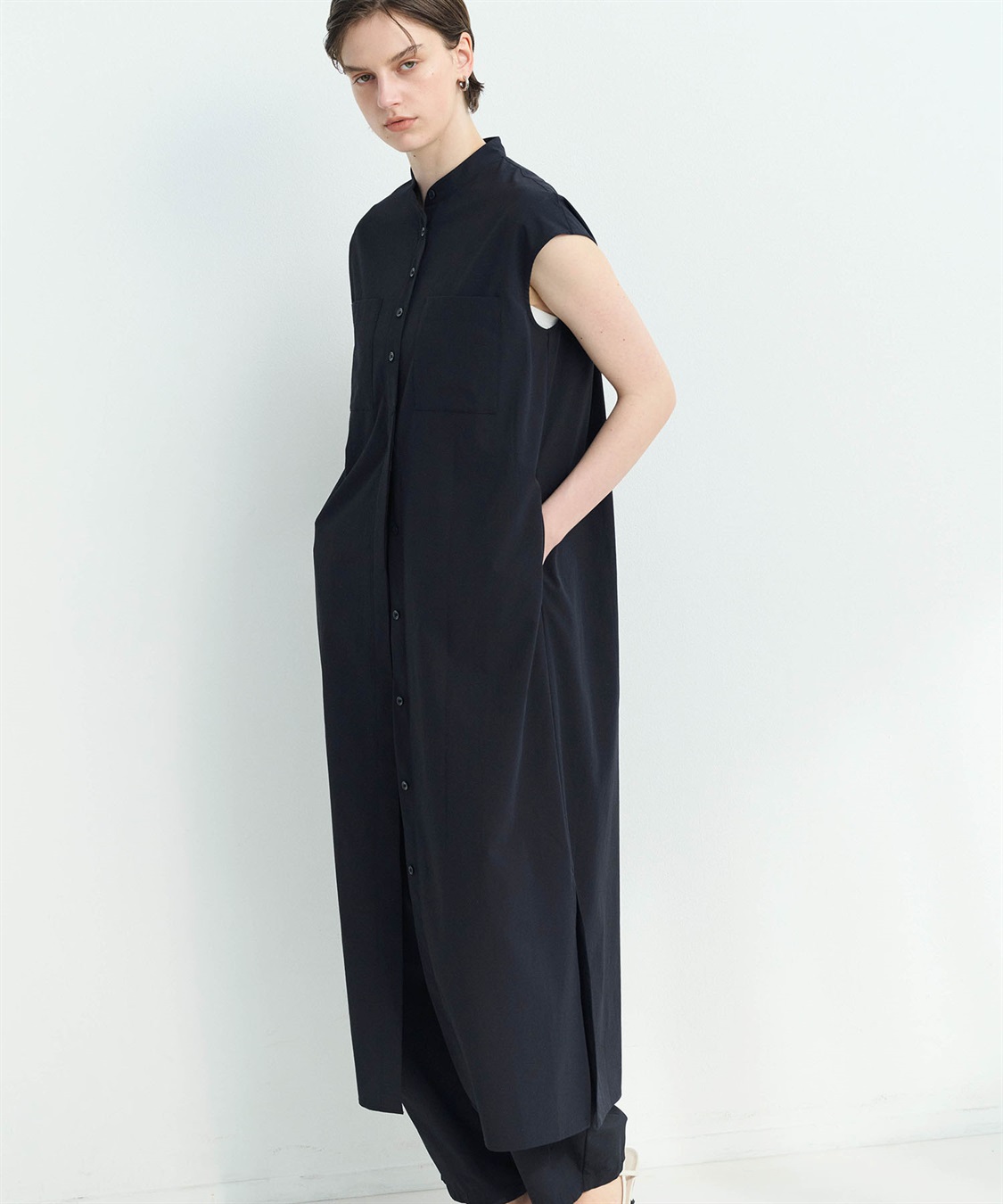 N.O.R.C ソフトタイプライターシャツワンピース【COOL MOTION】_sub_2