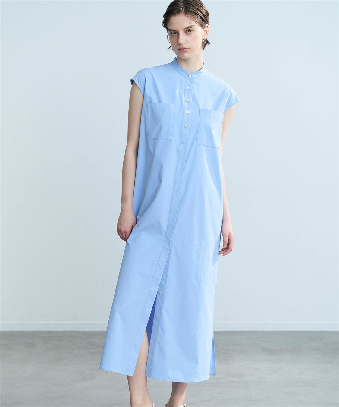 N.O.R.C ソフトタイプライターシャツワンピース【COOL MOTION】_sub_5