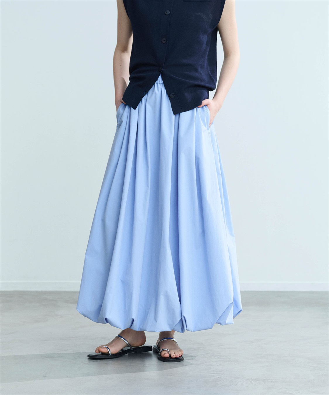 rosarymoon バルーンスカート　ブラック Balloon Skirt - ROSARYMOON OFFICIAL WEB STORE