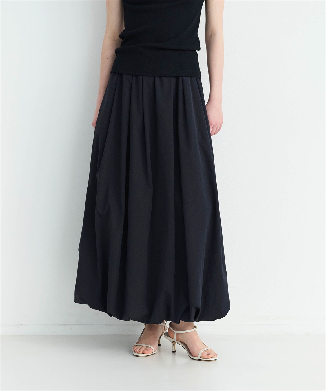 CHACOTT - stina プルオンスカート　ブラック　新品未使用 CHACOTT - stina☆プルオンスカート stina / pull-on skirt / black