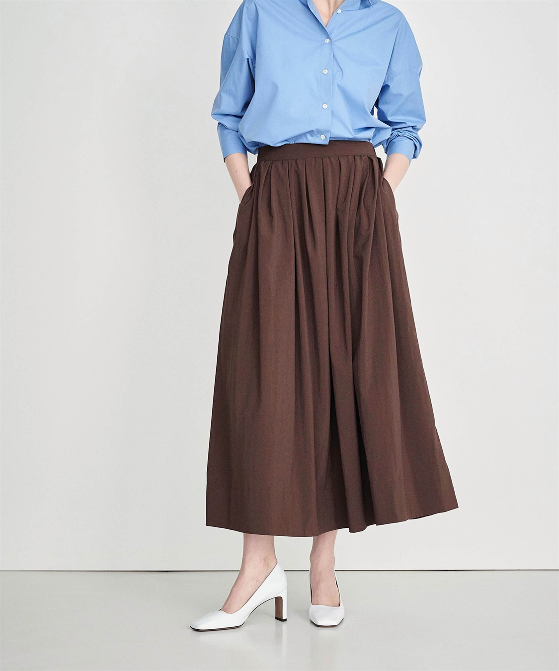 N.O.R.C 撥水ランダムタックボリュームスカート【NYLON WATER PROOF】_sub_1