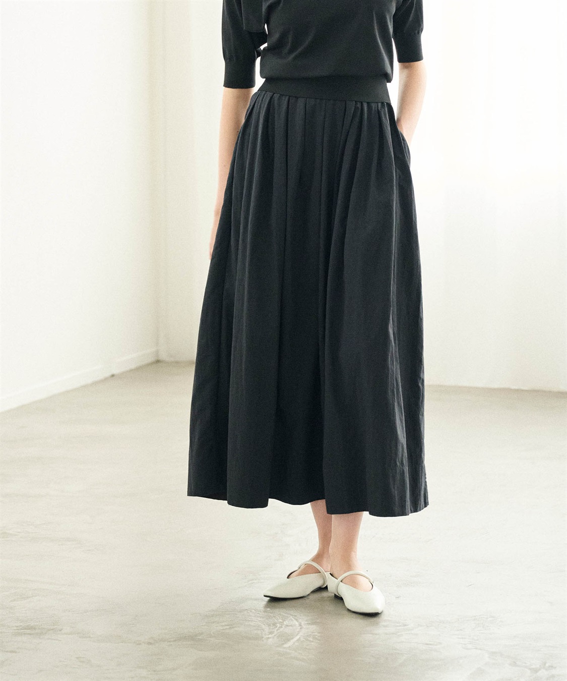 N.O.R.C 撥水ランダムタックボリュームスカート【NYLON WATER PROOF】_sub_2