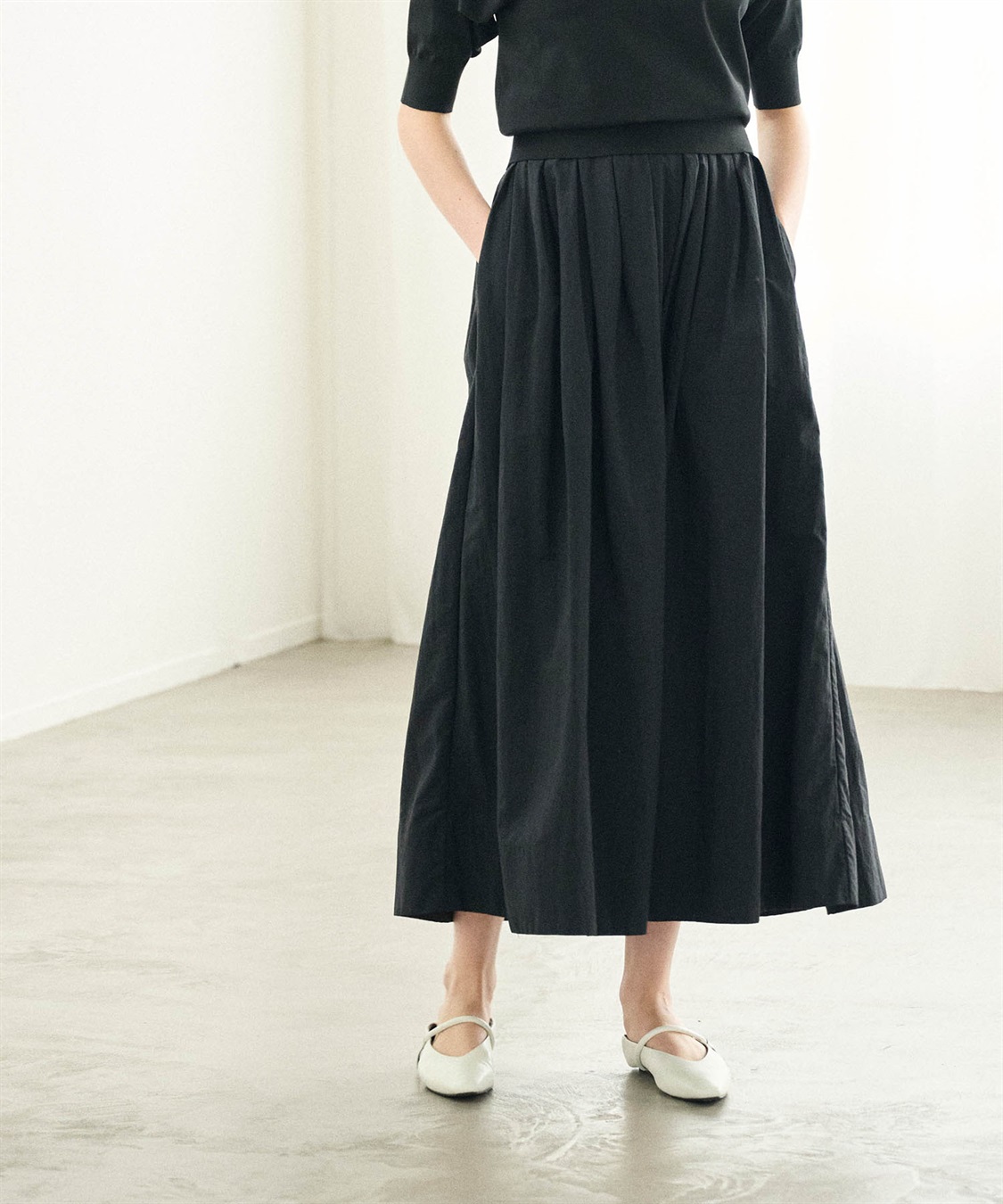 N.O.R.C 撥水ランダムタックボリュームスカート【NYLON WATER PROOF】_sub_4