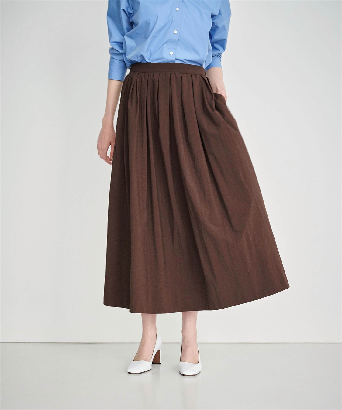 N.O.R.C 撥水ランダムタックボリュームスカート【NYLON WATER PROOF】_sub_5