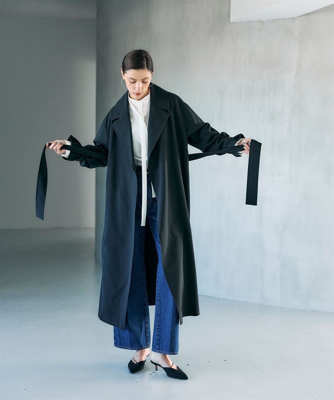 N.O.R.C ベルテッドロングコート【CLEAN MOTION】_sub_2