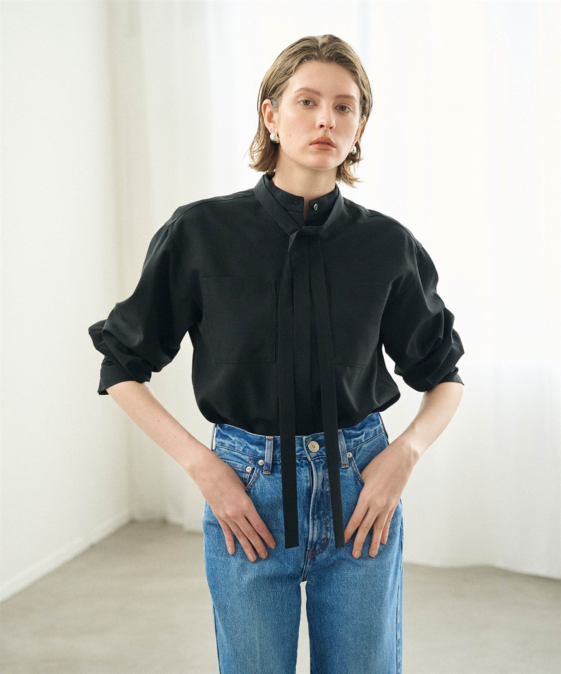 N.O.R.C ウォッシャブル2WAYバンドカラーシャツ【CLEAN MOTION】_sub_5