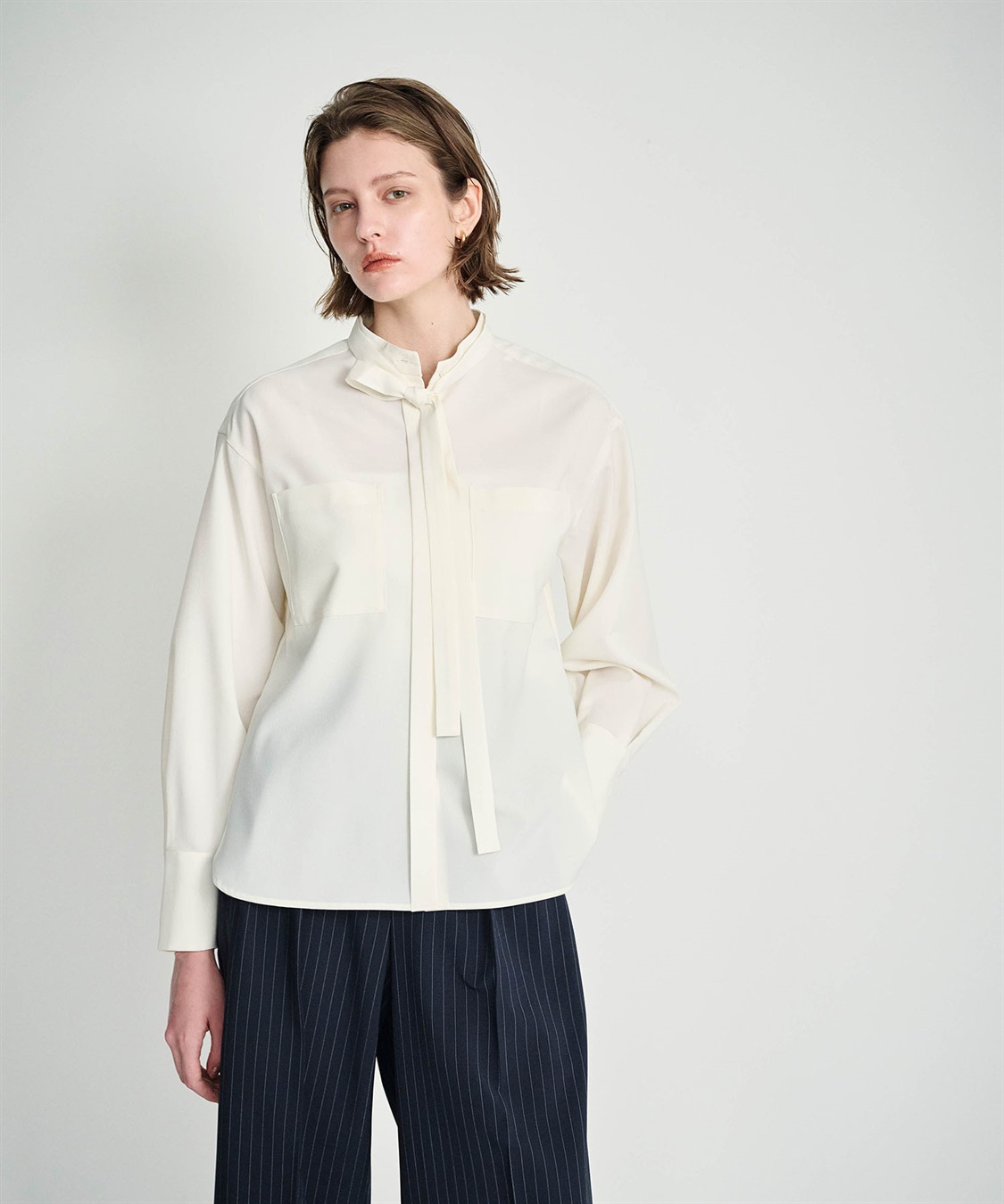 N.O.R.C ウォッシャブル2WAYバンドカラーシャツ【CLEAN MOTION】_sub_14