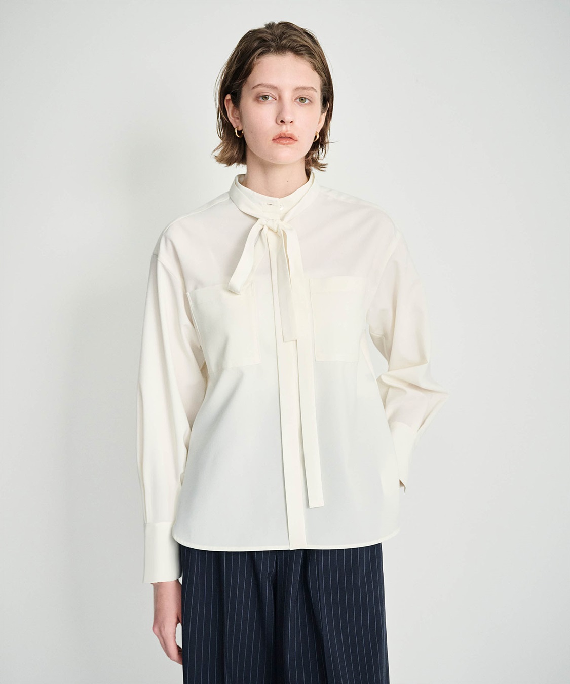 N.O.R.C ウォッシャブル2WAYバンドカラーシャツ【CLEAN MOTION】_sub_15