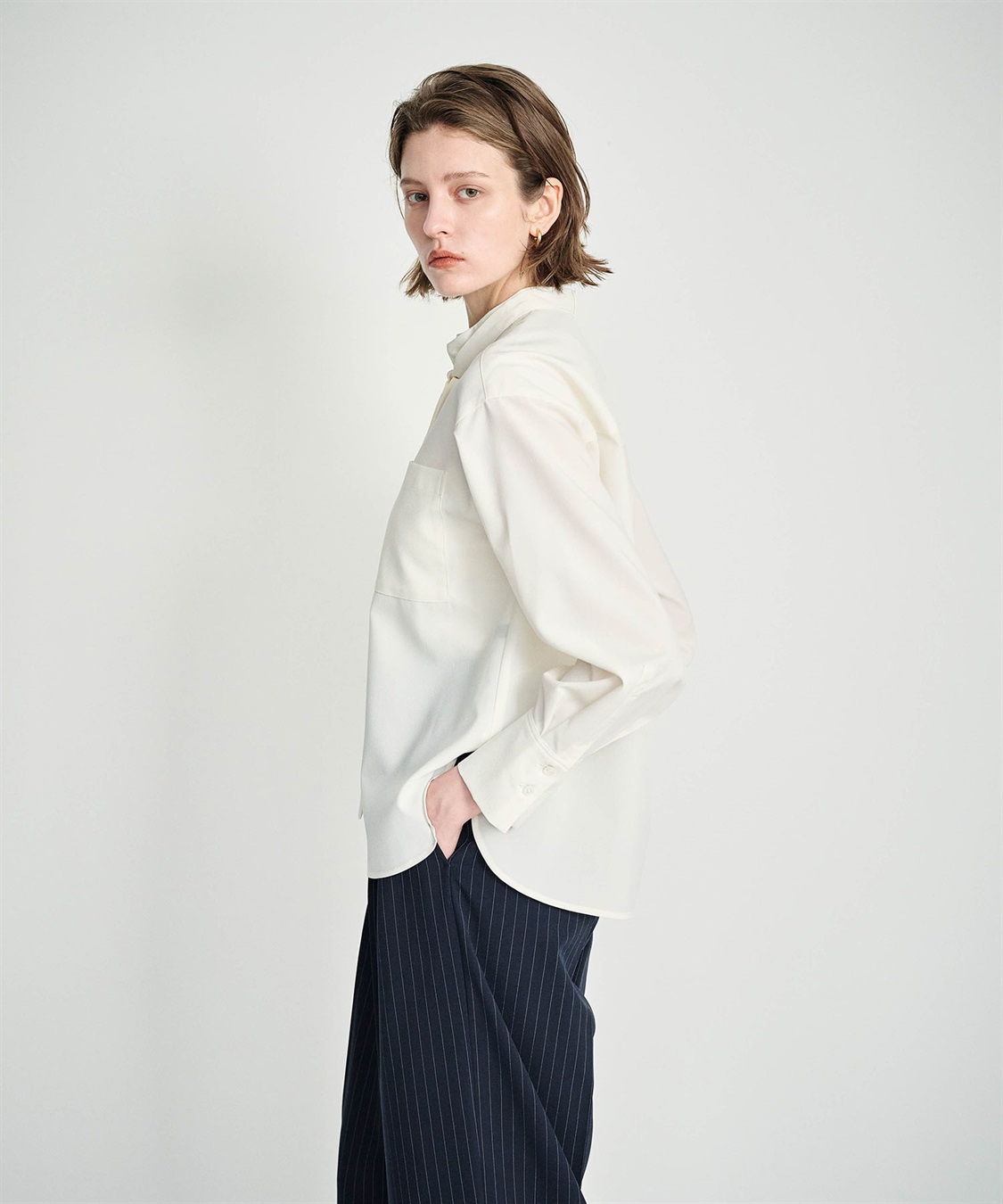 N.O.R.C ウォッシャブル2WAYバンドカラーシャツ【CLEAN MOTION】_sub_16