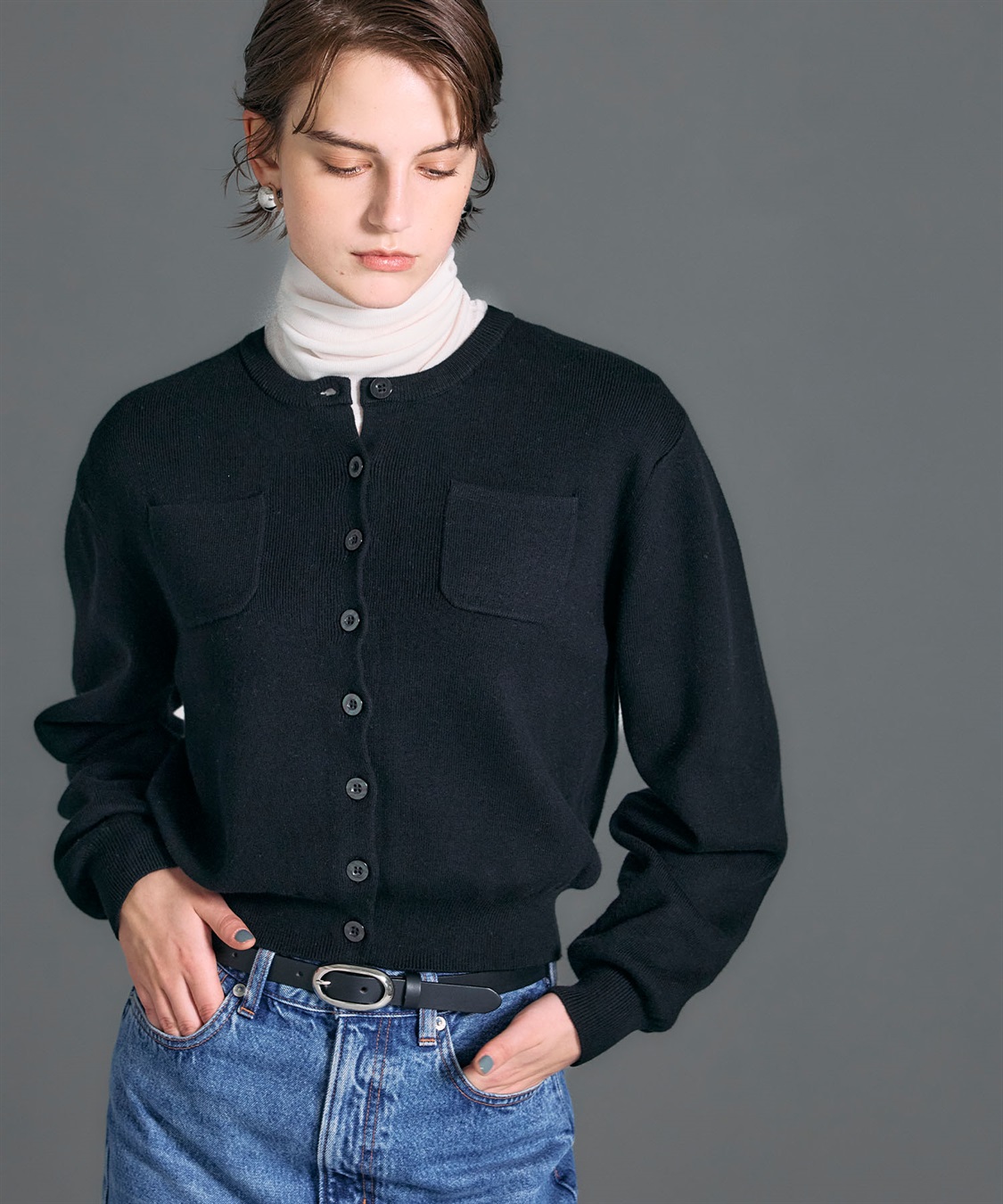 N.O.R.C コットンカシミヤニットカーディガン_sub_9