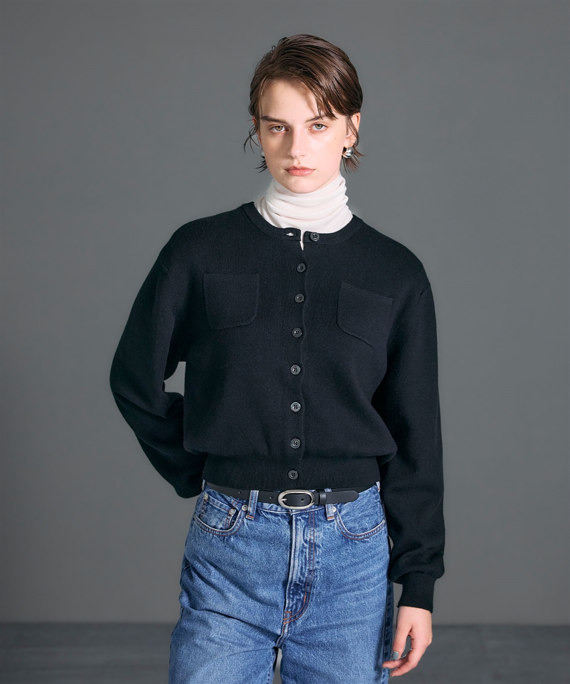 N.O.R.C コットンカシミヤニットカーディガン_sub_10