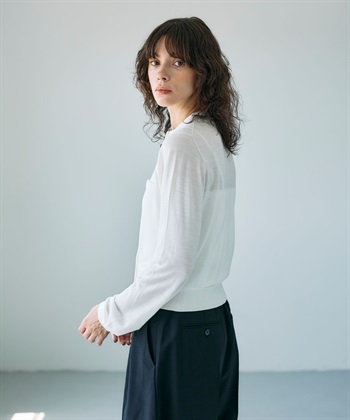 N.O.R.C メリノウールシアーニットカーディガン_subthumb_7