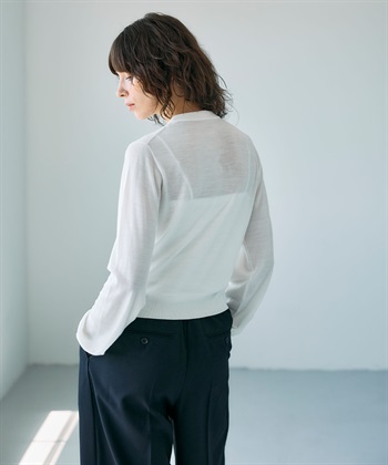 N.O.R.C メリノウールシアーニットカーディガン_subthumb_8