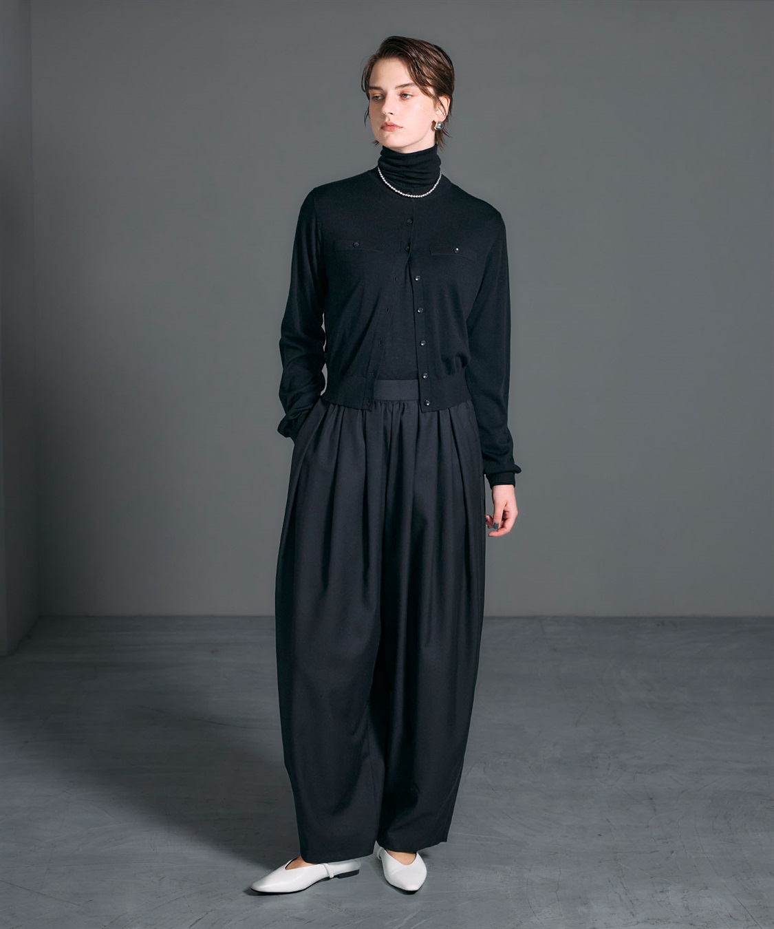 N.O.R.C メリノウールシアーニットカーディガン_sub_12