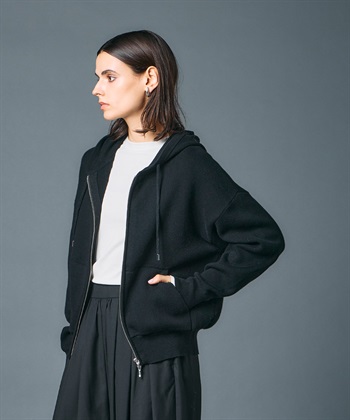 N.O.R.C コットンカシミヤニットジップフーディー_subthumb_1