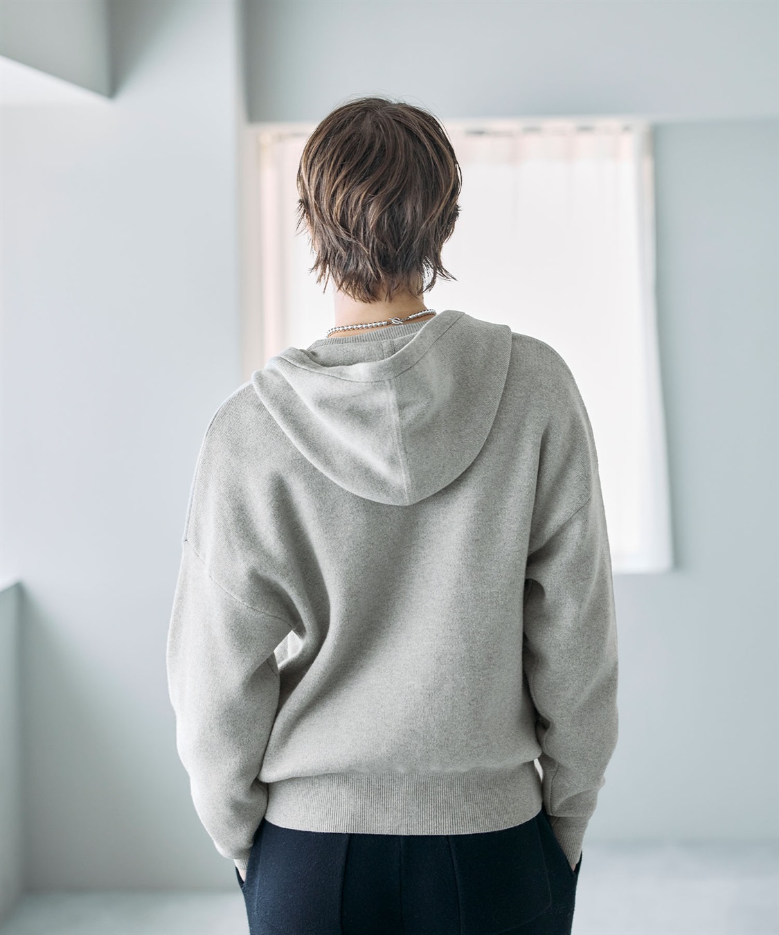 N.O.R.C コットンカシミヤニットジップフーディー_sub_11