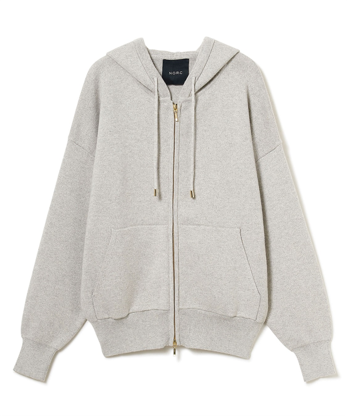 N.O.R.C コットンカシミヤニットジップフーディー_sub_15