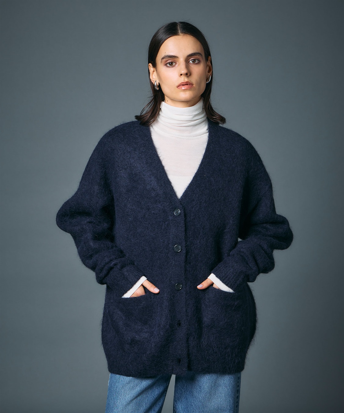 N.O.R.C アルパカシャギーニットカーディガン_sub_3